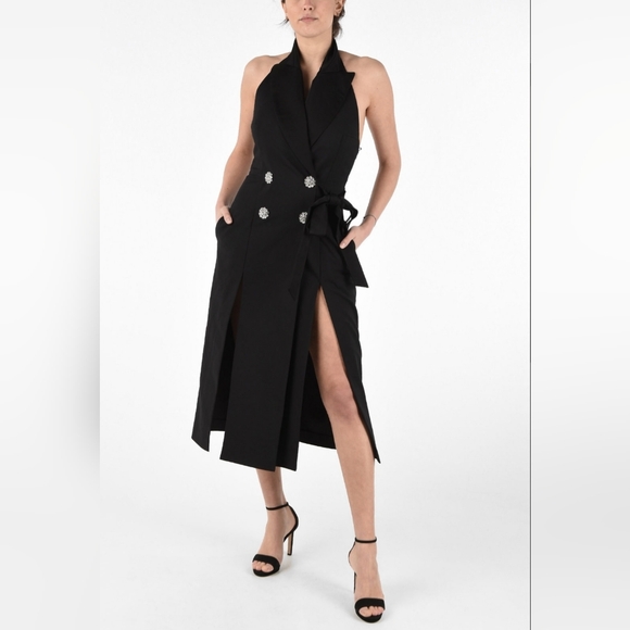 The Attico Double Breasted Shirtdress with Jewel Buttons Small